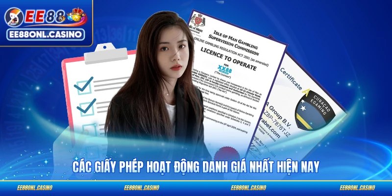 Các giấy phép hoạt động danh giá nhất hiện nay